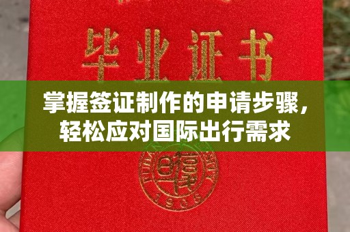 伊吾掌握签证制作的申请步骤，轻松应对国际出行需求