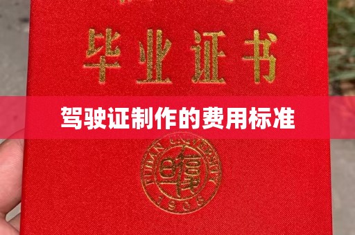 伊吾驾驶证制作的费用标准