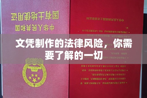 伊吾文凭制作的法律风险，你需要了解的一切