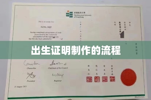 伊吾出生证明制作的流程